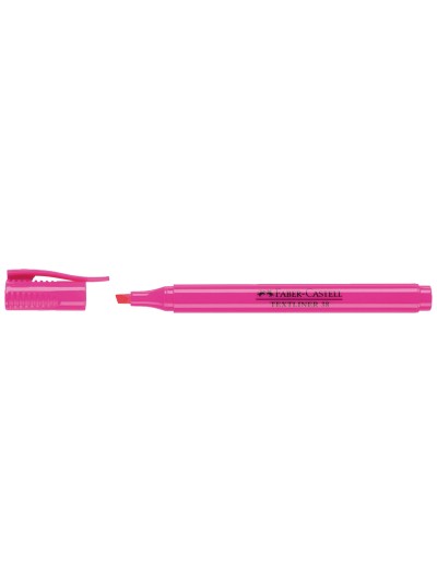 Rotulador faber fluorescente textliner 38 rosa