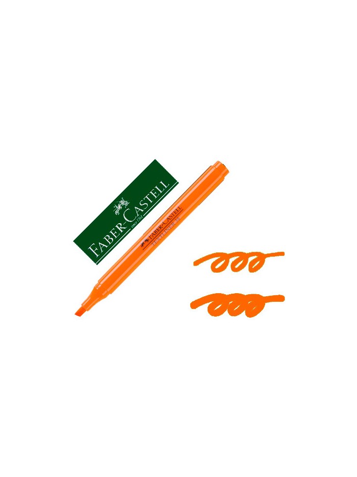Rotulador faber fluorescente textliner 38 naranja Rotulador faber fluorescente textliner 38 naranja