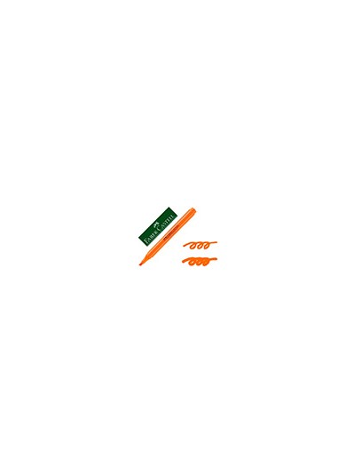 Rotulador faber fluorescente textliner 38 naranja