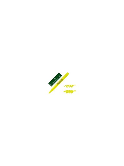 Rotulador faber fluorescente textliner 38 amarillo