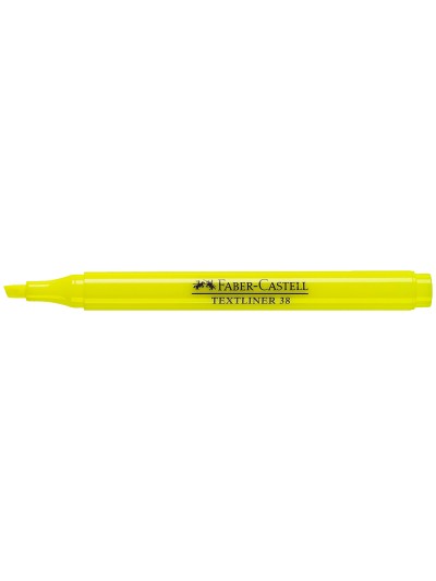 Rotulador faber fluorescente textliner 38 amarillo