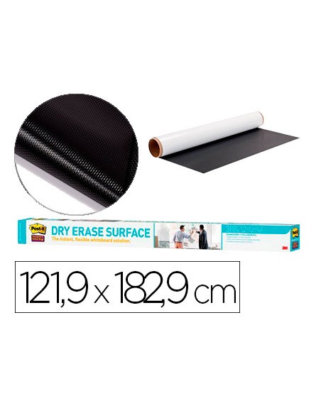 Pizarra blanca post it super sticky adhesiva removible rollo 121,9x182,9 cm