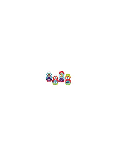 Sacapuntas maped plastico loopy totem 1 uso con goma colores surtidos decorado