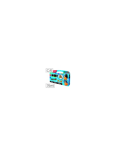 Tempera maped color peps ultra lavable caja de 6 colores surtidos secundarios 75 ml