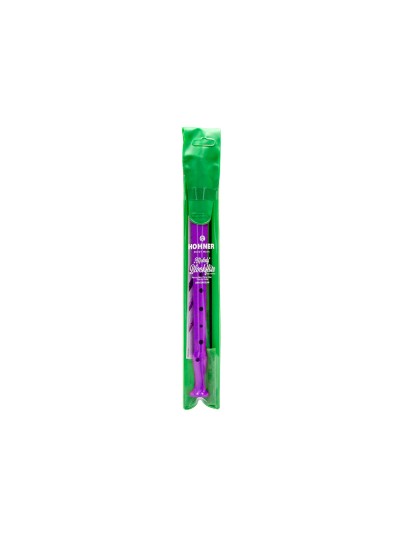 Flauta hohner 9508 color violeta funda verde y transparente