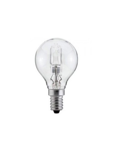 Bombilla sunmatic eco halogena mini globo e14 42w 630 lumenes 2000 horas luz blanca