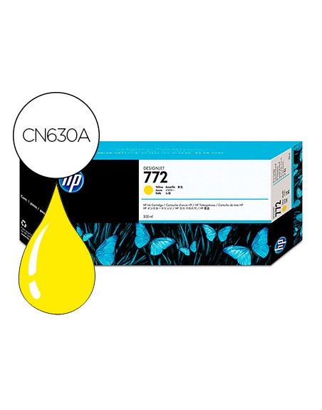 Ink-jet hp n.772 designjet z5200 / z5400 amarillo 300 ml