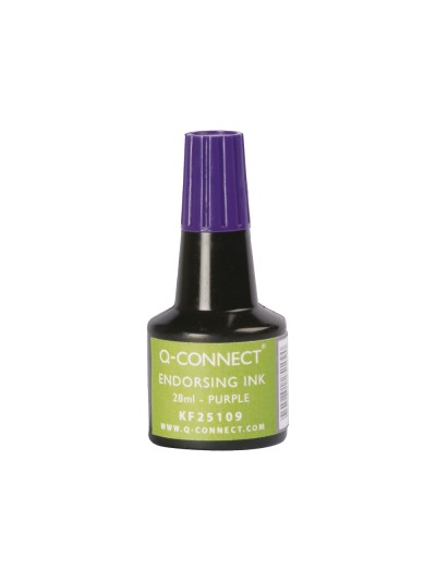 Tinta tampon q-connect violeta bote 28 ml