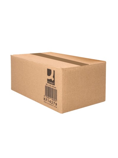 Caja para embalar q-connect americana carton reciclado canal simple 5 mm color kraft 250x150x100 mm