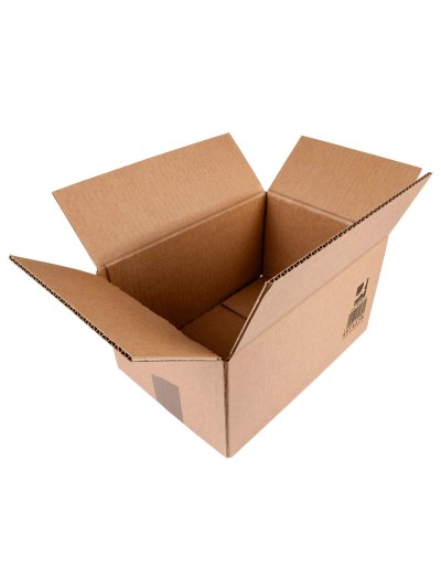 Caja para embalar q-connect americana carton reciclado canal simple 5 mm color kraft 250x150x100 mm