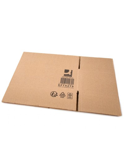 Caja para embalar q-connect americana carton reciclado canal simple 5 mm color kraft 250x150x100 mm