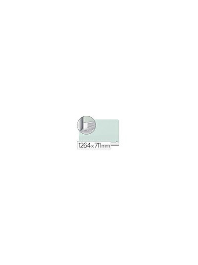Pizarra blanca nobo diamond cristal magnetica esquinas redondas 1264x711 mm