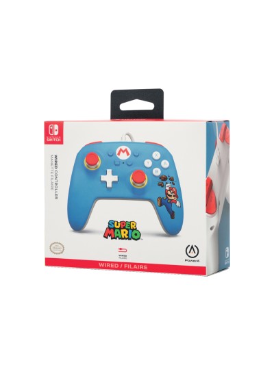 Mando power a con cable para para nintendo switch mario brick breaker