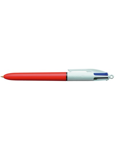 Boligrafo bic cuatro colores punta fina 0,8 mm