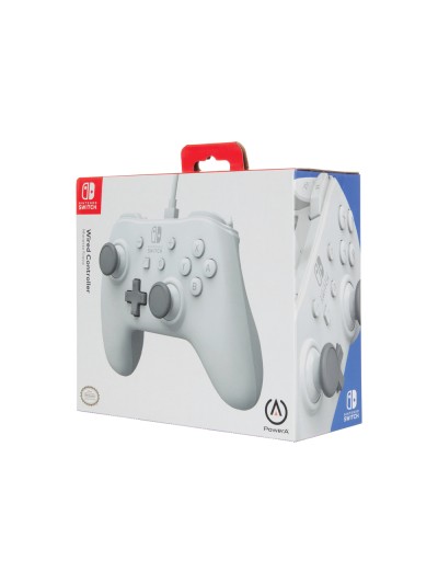 Mando power a con cable para nintendo switch blanco