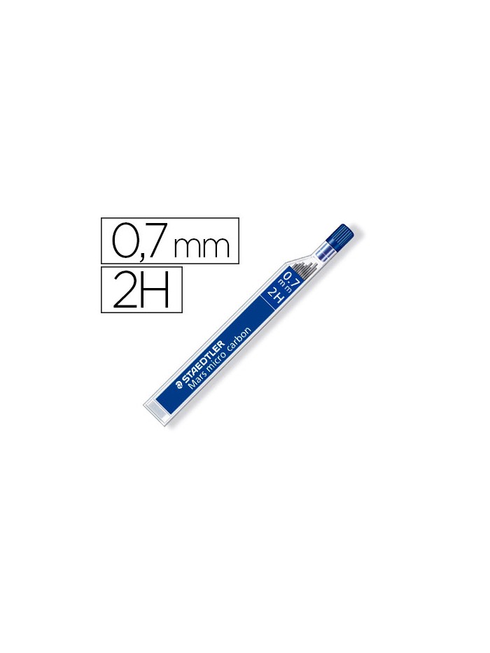Minas staedtler mars micro grafito 0,7 mm 2h tubo con 12 unidades Minas staedtler mars micro grafito 0,7 mm 2h tubo con 12 unidades