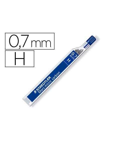 Minas staedtler mars micro grafito 0,7 mm h tubo con 12 unidades