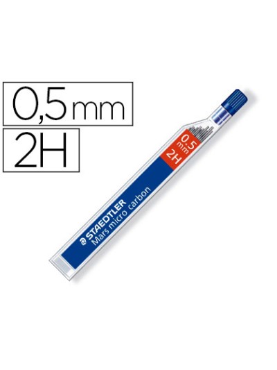Minas staedtler mars micro grafito 0,5 mm 2h tubo con 12 unidades
