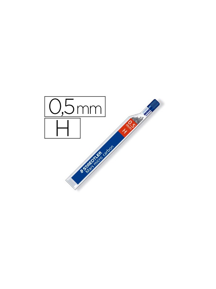Minas staedtler mars micro grafito 0,5 mm h tubo con 12 unidades Minas staedtler mars micro grafito 0,5 mm h tubo con 12 unidades