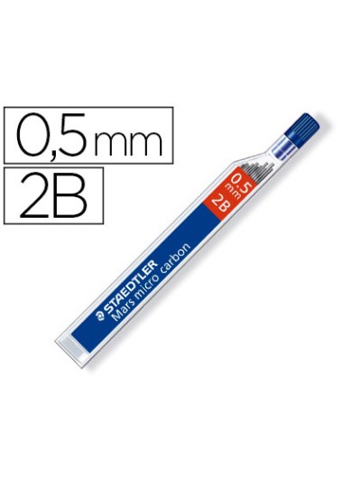 Minas staedtler mars micro grafito 0,5 mm 2b tubo con 12 unidades