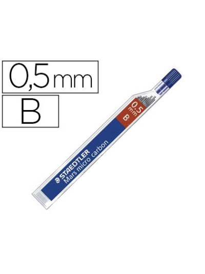 Minas staedtler mars micro grafito 0,5 mm b tubo con 12 unidades