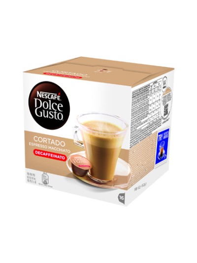 Cafe dolce gusto cortado descafeinado caja monodosis de 16 unidades