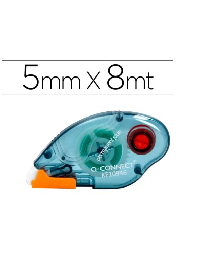 Pegamento q-connect roller compact permanente 6,5 mm de ancho x 8,5 mt unidad