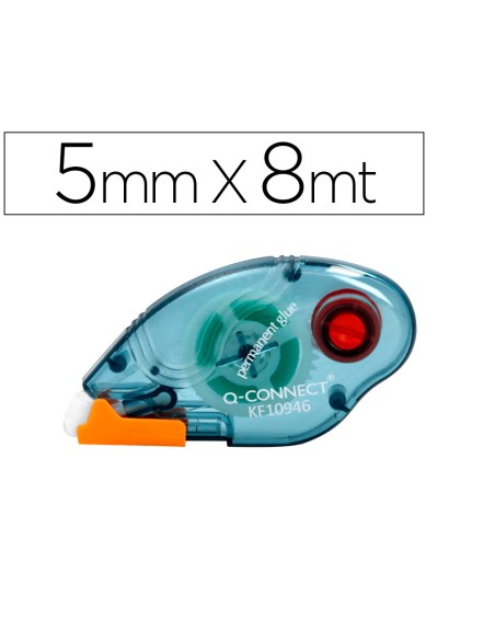 Pegamento q-connect roller compact permanente 6,5 mm de ancho x 8,5 mt unidad