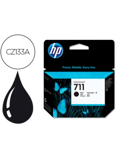 Ink-jet hp n. 711 designjet t120 / t520 negro 80 ml