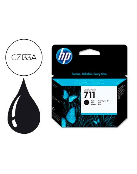 Ink-jet hp n. 711 designjet t120 / t520 negro 80 ml
