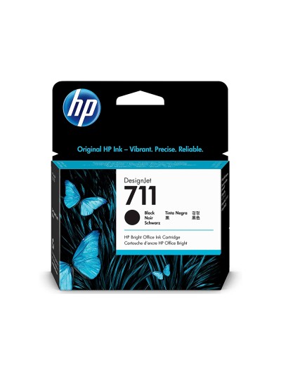 Ink-jet hp n. 711 designjet t120 / t520 negro 80 ml