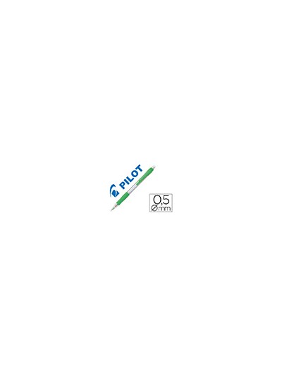 Portaminas pilot super grip verde claro 0,5 mm sujecion de caucho