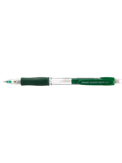 Portaminas pilot super grip verde 0,5 mm sujecion de caucho