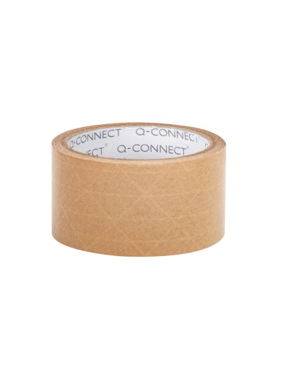 Cinta adhesiva q-connect kraft reforzado 50 mt x 50 mm para embalaje