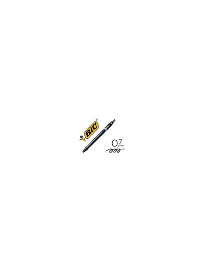 Boligrafo bic gelocity quick dry retractil tinta gel negro punta de 0,7 mm