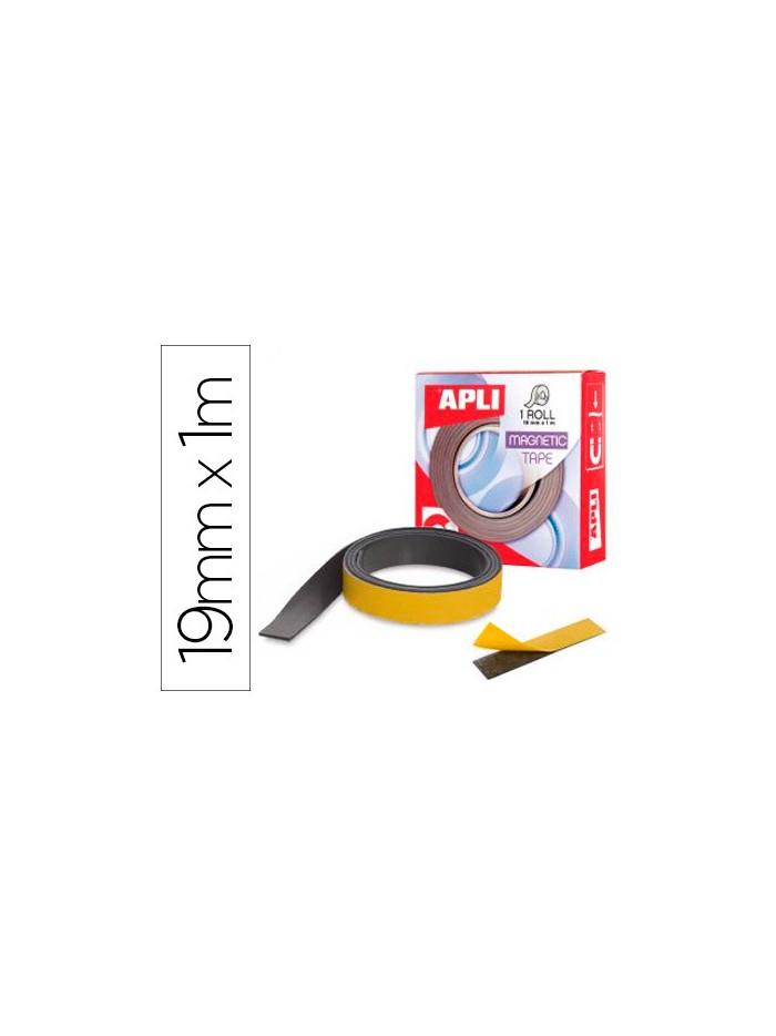 Cinta adhesiva apli magnetica 19mm x 1m Cinta adhesiva apli magnetica 19mm x 1m