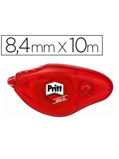 Pegamento pritt roller compact permanente 8,4 mm x 10 mt