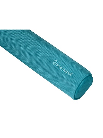 Estuche portatodo liderpapel slim cilindrico 220x45mm azulturquesa