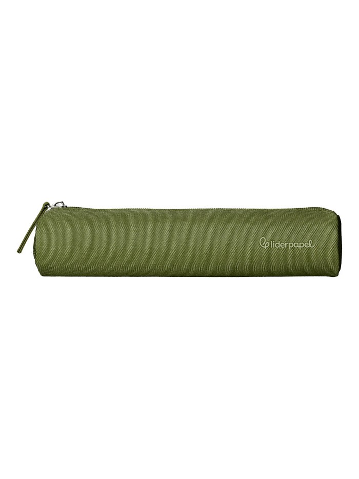 Estuche portatodo liderpapel slim cilindrico 220x45mm verde militar Estuche portatodo liderpapel slim cilindrico 220x45mm verde militar