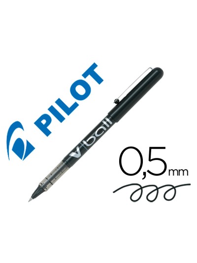 Rotulador pilot roller v-ball negro 0.5 mm