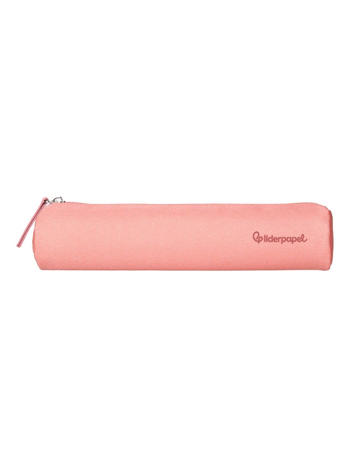 Estuche portatodo liderpapel slim cilindrico 220x45mm rosamelocoton Estuche portatodo liderpapel slim cilindrico 220x45mm rosamelocoton