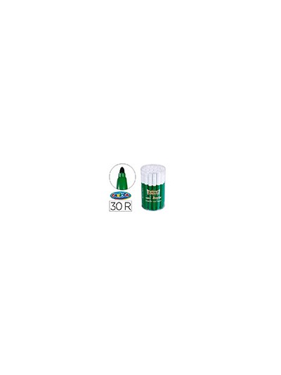 Rotulador carioca jumbo verde punta gruesa bote de 30 unidades