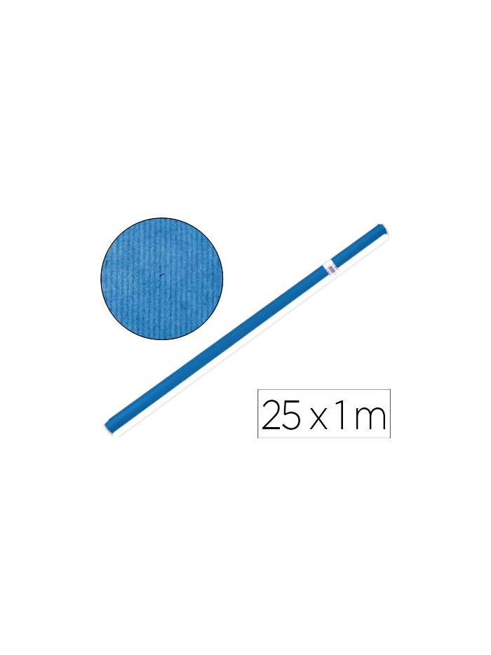 Papel kraft liderpapel azul -rollo 25x1 mt Papel kraft liderpapel azul -rollo 25x1 mt