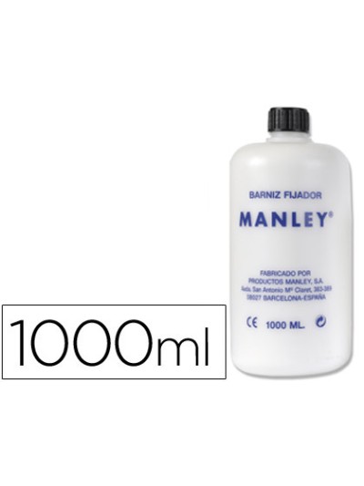 Barniz fijativo manley acabado brillante bote de 1000 ml