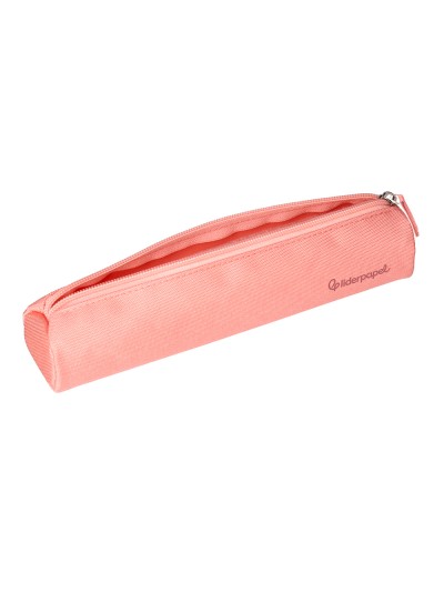 Estuche portatodo liderpapel slim cilindrico 220x45mm rosamelocoton