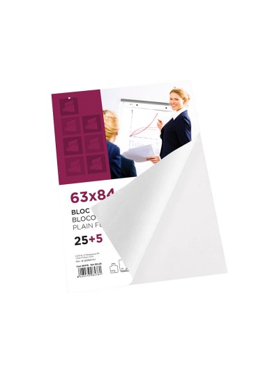 Bloc congreso liderpapel liso 630x840 mm 25+5 hojas 80g/m2