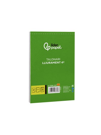 Talonario liderpapel entregas cuarto original y copia t226 texto en catalan