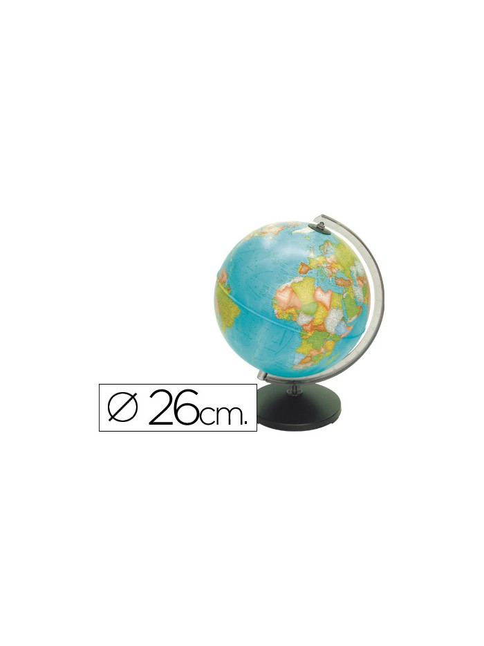 Globo terraqueo sin luz modelo corallo diametro 26 cm Globo terraqueo sin luz modelo corallo diametro 26 cm