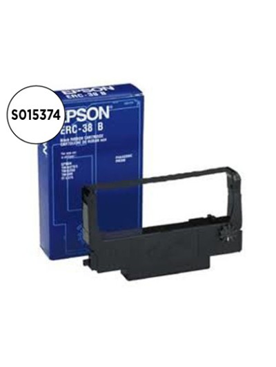 Cinta impresora epson orig. tm-300/tm-u200/tm-u210/tm-375 erc-38b negra
