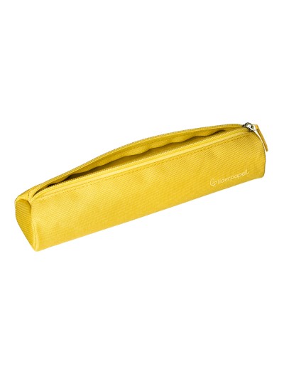 Estuche portatodo liderpapel slim cilindrico 220x45mm amarillo